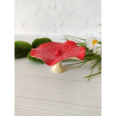 Amanita mushroom incense holder