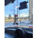 Amanita mushroom swinging cat car mirror hanging