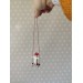 Amanita mushroom swinging cat car mirror hanging