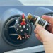 Polka dot black chicken air vent clip