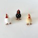 Polka dot black chicken air vent clip