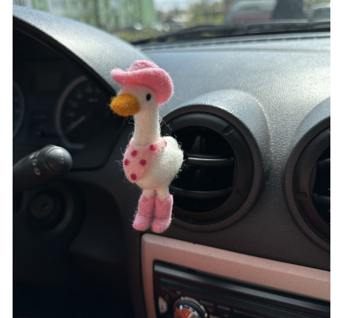 Cowgirl goose air vent clip