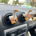 Rude goose with middle finger hands air vent clipft Farm animal car decor