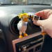 Goose with flower hat and bows air vent cliprm animal car decor