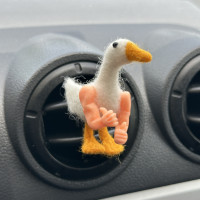 Funny goose like air vent clip