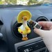 Summer goose with sun hat and yellow duck swim ring air vent clip