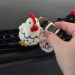 Chicken with ornaments air vent clip