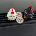 Chicken with ornaments air vent clip