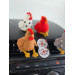 Chickens with legs air vent clip
