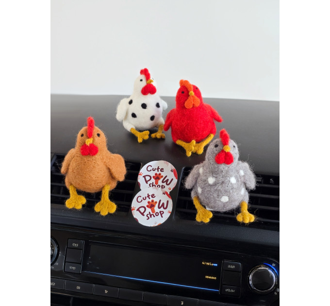 Chickens with legs air vent clip
