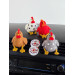 Chickens with legs air vent clip