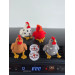 Chickens with legs air vent clip