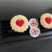 Cookie with strawberry air vent clip