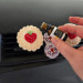 Cookie with strawberry air vent clip