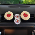 Cookie with strawberry air vent clip