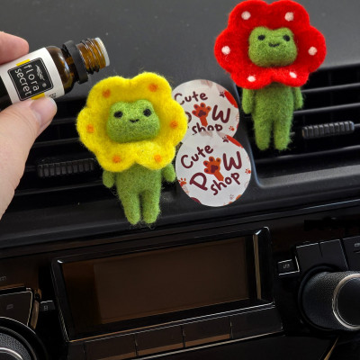 Froggy flower Air Vent Clip