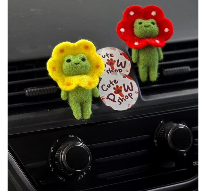 Froggy flower Air Vent Clip