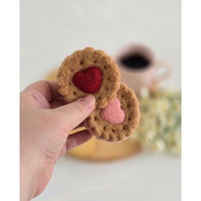 Heart filled cookie air vent clip