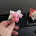 Pigs with satin bows Air Vent Clip