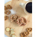 Pretzel with salt sprinkles air vent clip