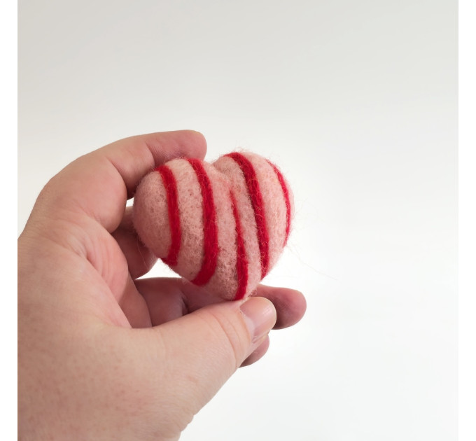 Striped Heart Air Vent Clips