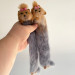 Handmade Felted Yorkie Bookmark with Bow