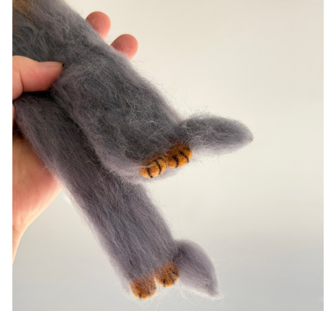 Handmade Felted Yorkie Bookmark with Bow