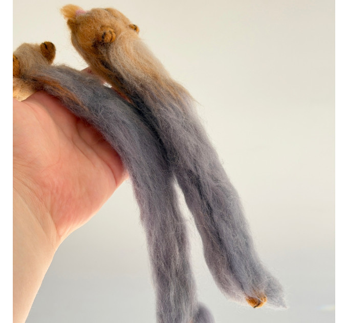 Handmade Felted Yorkie Bookmark with Bow