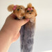 Handmade Felted Yorkie Bookmark with Bow