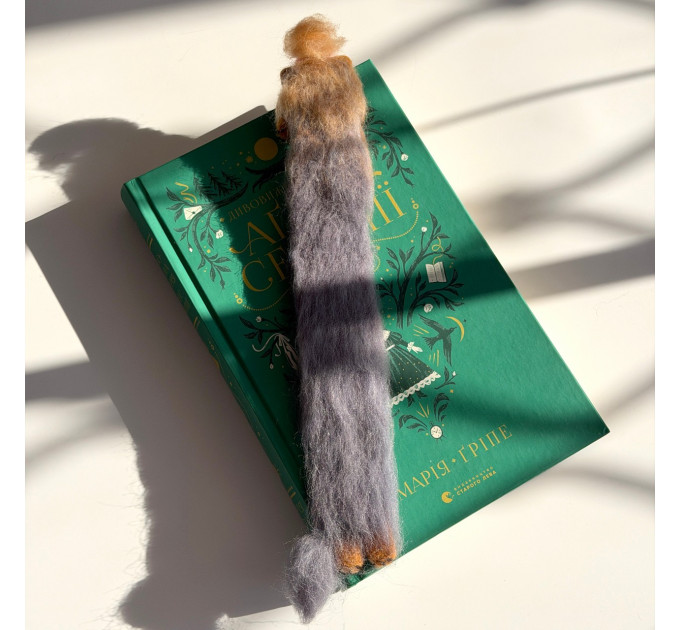 Handmade Felted Yorkie Bookmark with Bow