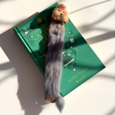 Handmade Felted Yorkie Bookmark