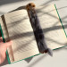 Handmade Felted Yorkie Bookmark with Bow