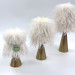 Alpaca Milk Faux Fur Pillar LED Candle