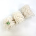 Alpaca Milk Faux Fur Pillar LED Candle