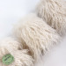 Alpaca Milk Faux Fur Pillar LED Candle