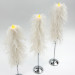 Alpaca Milk Faux Fur Taper LED Candle