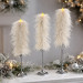 Alpaca Milk Faux Fur Taper LED Candle