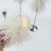 Alpaca Milk Faux Fur Taper LED Candle