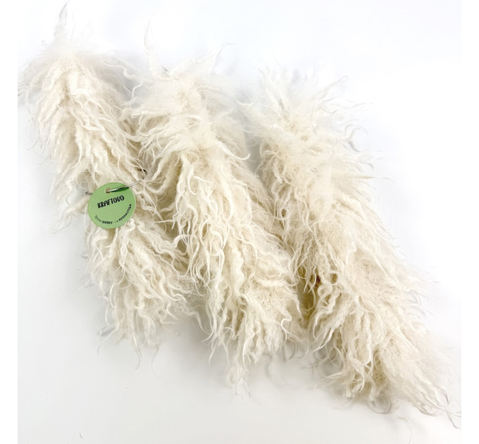 Alpaca Milk Faux Fur Taper LED Candle