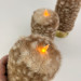 Bambi Deer Spotted Faux Fur Pillar LED Candle