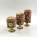 Bambi Deer Spotted Faux Fur Pillar LED Candle