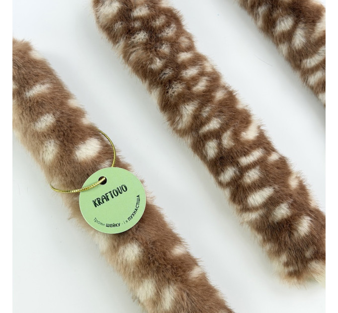 Bambi Deer Spotted Faux Fur Taper LED Candle