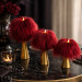 Burgundy Furry LED Pillar Candle — Funky