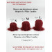 Burgundy Furry LED Pillar Candle — Luxury