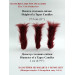 Burgundy Furry LED Taper Candle — Funky