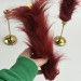 Burgundy Furry LED Taper Candle — Funky