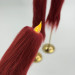 Burgundy Furry LED Taper Candle — Luxury