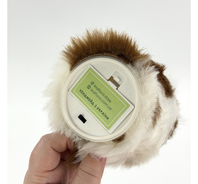 Cow Fluffy Faux Fur Pillar LED Candle