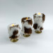 Cow Fluffy Faux Fur Pillar LED Candle