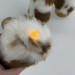 Cow Fluffy Faux Fur Pillar LED Candle